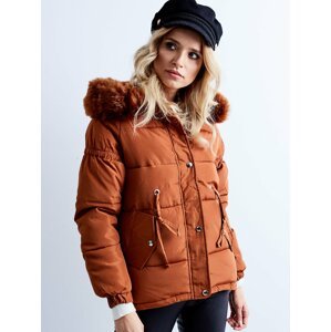 Dámska hnedá zimná bunda YP-KR-bx4195.57P-brown Veľkosť: L