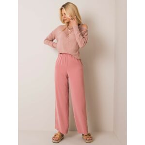 Ružové dámske nohavice 157-SP-3815,77- pink Veľkosť: L