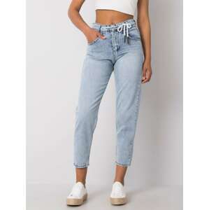 Svetlo modré dámske džínsové nohavice BMOM0112-465-blue Veľkosť: S