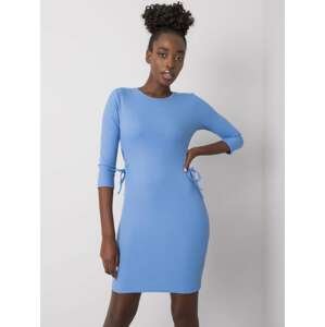 Svetlo modré dámske priliehavé šaty LK-SK-508687.17P-blue Veľkosť: 38
