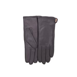 Šedé klasické koženkové rukavice LE-RK-LTHR-017-grey Veľkosť: 2XL