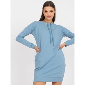 Svetlomodré mikinové šaty AP-SK-A-006.73-light blue Veľkosť: XL