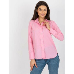 Ružová klasická košeľa LK-KS-508462.65P-pink Veľkosť: 38