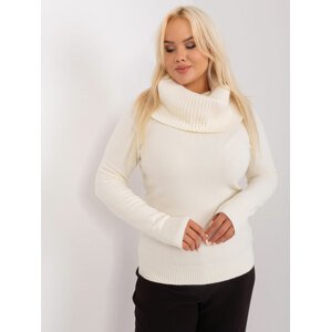 Smotanový sveter s rolákom PM-SW-PM724.26P-light beige Veľkosť: L/XL