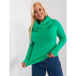 Zelený sveter s rolákom PM-SW-PM724.26P-green Veľkosť: L/XL