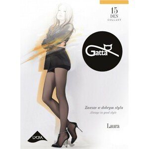 Silonky Gatta Laura 15 den plus size Veľkosť: XL, Barva: krémová