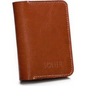 Elegantná pánska peňaženka značky SOLIER SW16 BROWN Veľkosť: ONE SIZE