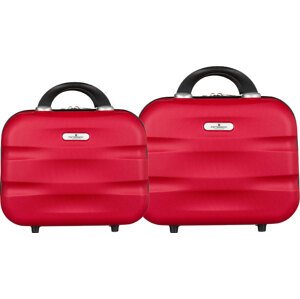 Peterson červená 5-dielna sada cestovných kufrov [DH] PTN 5806-SET Veľkosť: Sada kufrov