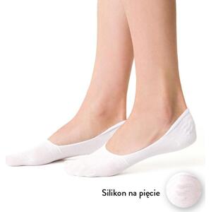 Biele dámske krátke ponožky Art.058 DJ001, SIZE 35-37 WHITE Veľkosť: 38-40