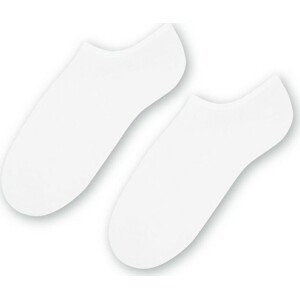 Biele pánske nízke ponožky Art. 007 XL001, WHITE Veľkosť: 47-50