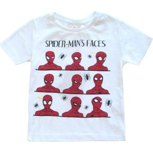 Spider Man - chlapčenské biele tričko Veľkosť: 116/122
