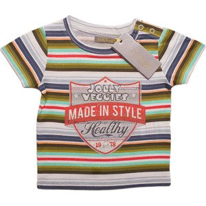 Chlapčenské farebné pruhované tričko Made in styl Veľkosť: 74