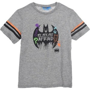 Sivé chlapčenské tričko s potlačou Batman Veľkosť: 128