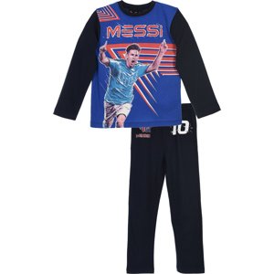 Čierne pyžamo pre chlapcov Messi. Veľkosť: 104