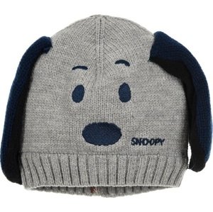 Snoopy zimná čiapka s uškami šedá Veľkosť: 50