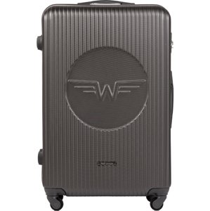 Tmavosivý škrupinový kufor veľ. L SWALLOW SWL01, Wings L Large Suitcase, Dark Grey Veľkosť: L